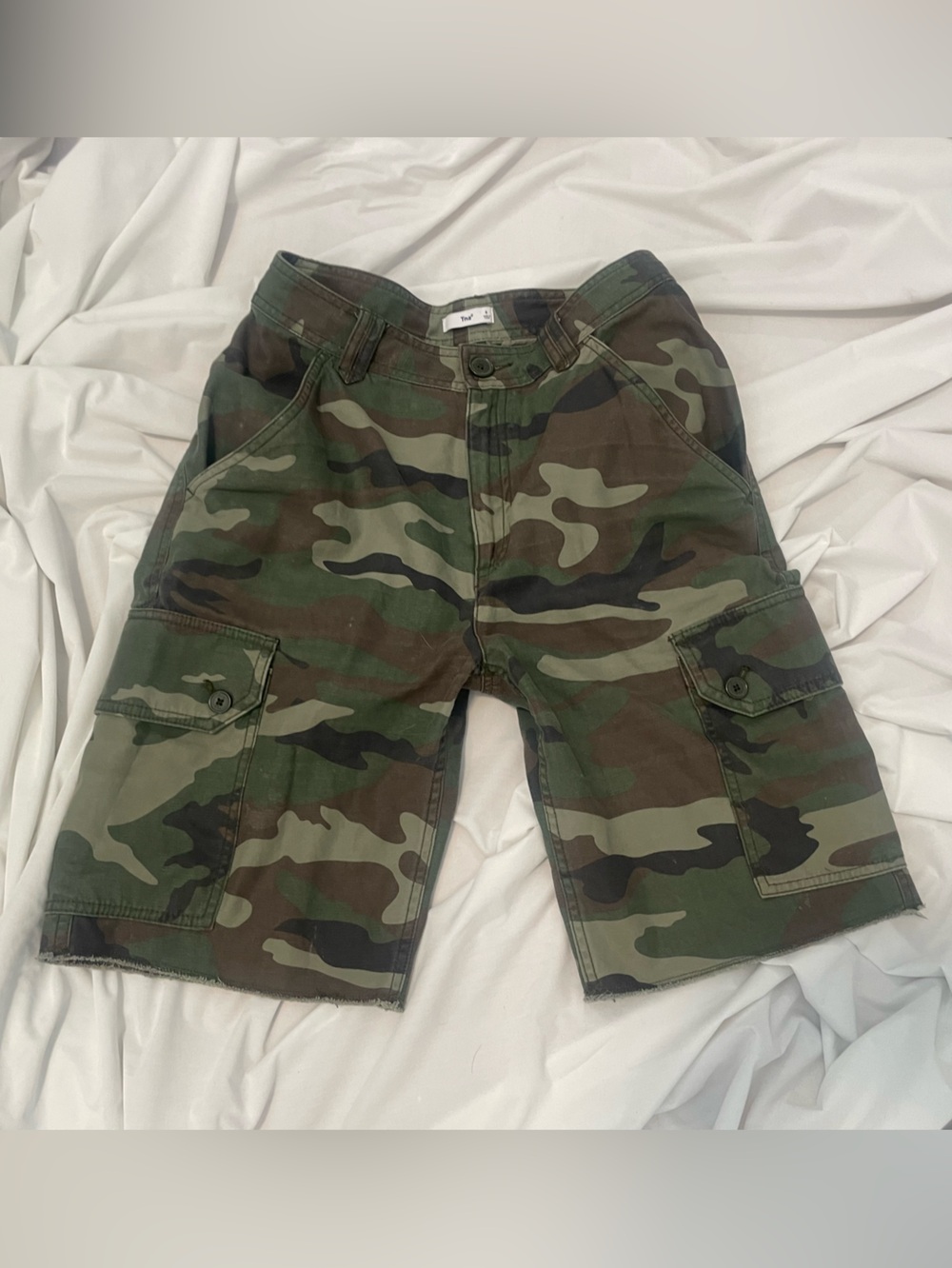 TNA Green Camo Cargo Shorts